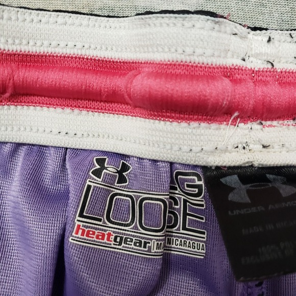 Under Armour Shorts Womens Large Black Loose Heatgear Drawstring Running Outdoor - Picture 7 of 12